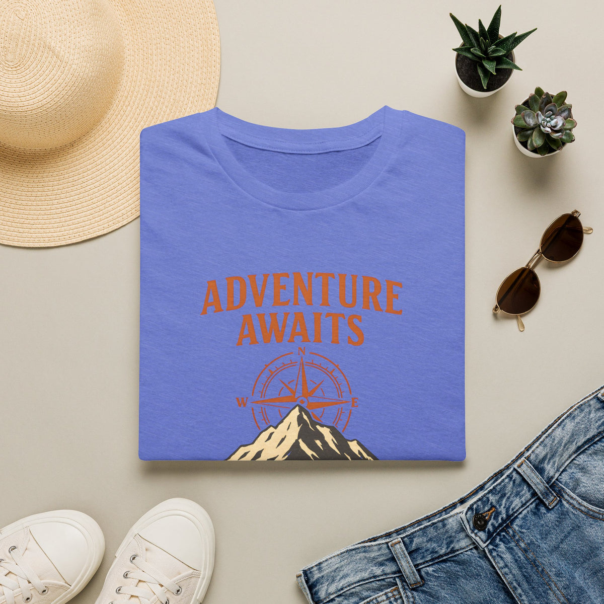 Adventure awaits compass mountain T-Shirt