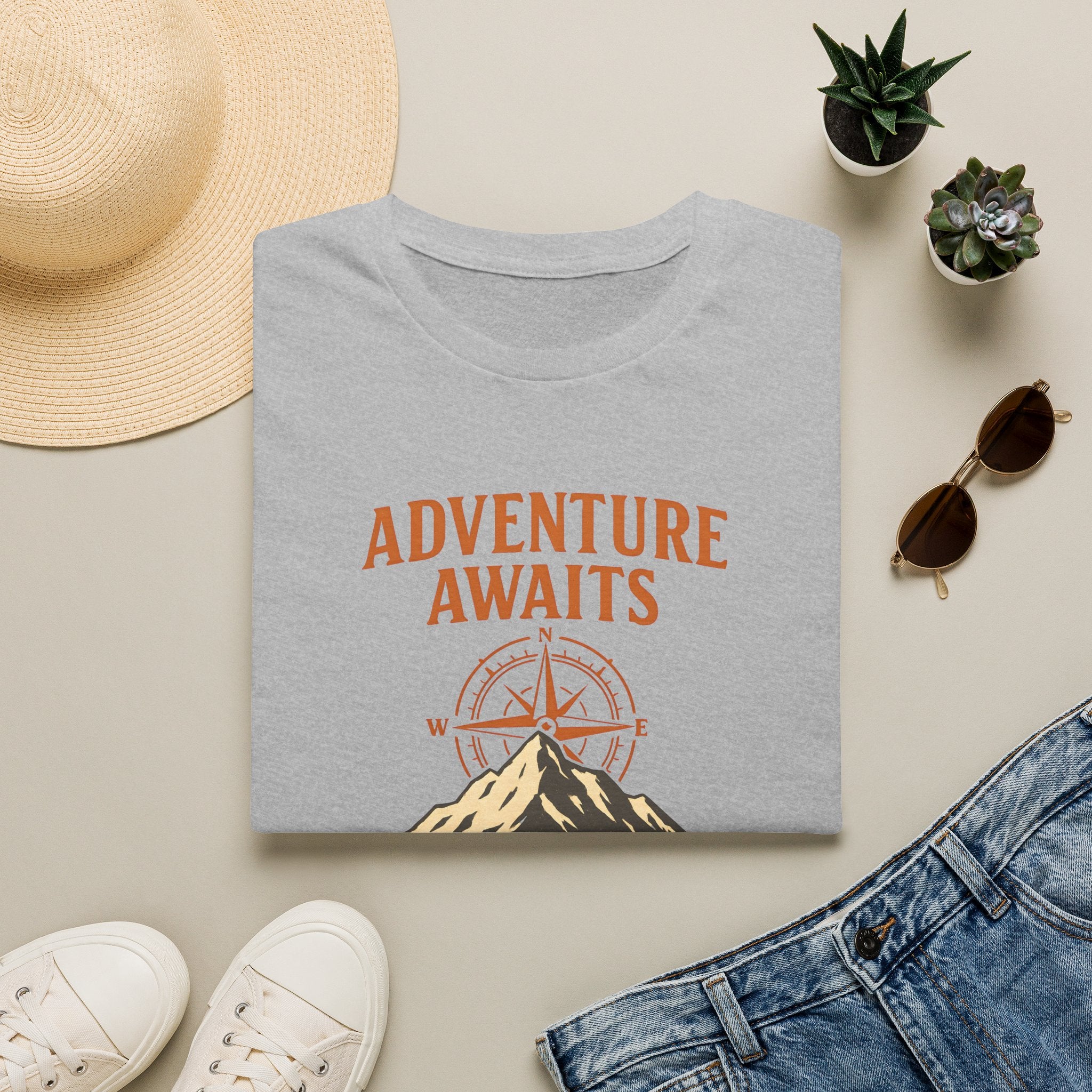 Adventure awaits compass mountain T-Shirt