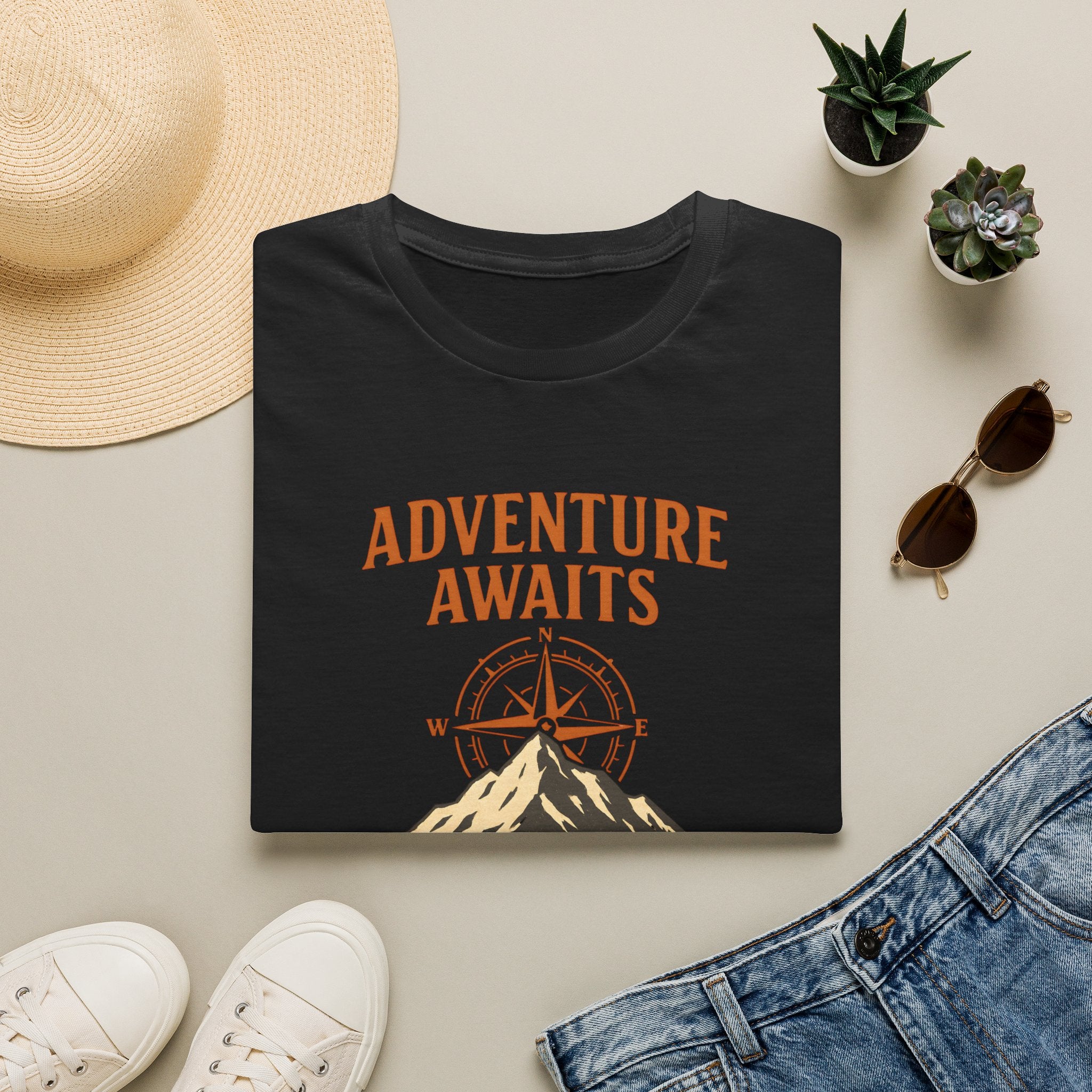 Adventure awaits compass mountain T-Shirt